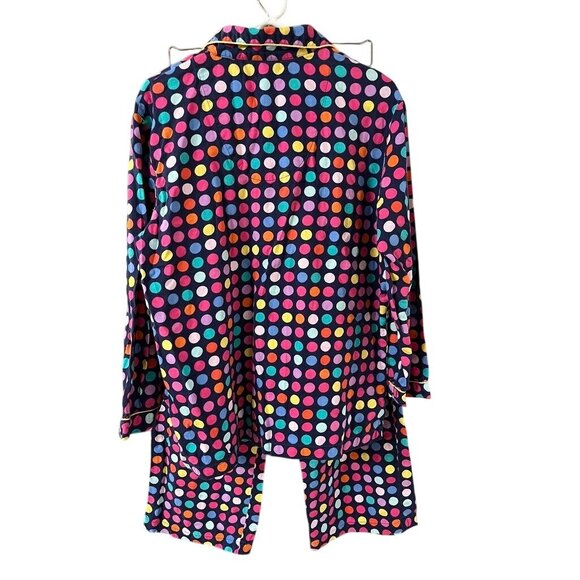 EUC AFTER PARTY Flannel Victoria's Secret Colorful Polka Dot Cotton Pajama Set - Picture 5 of 10